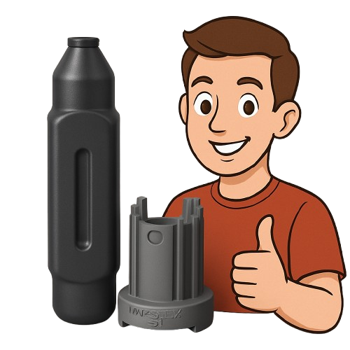 Personagem com peças